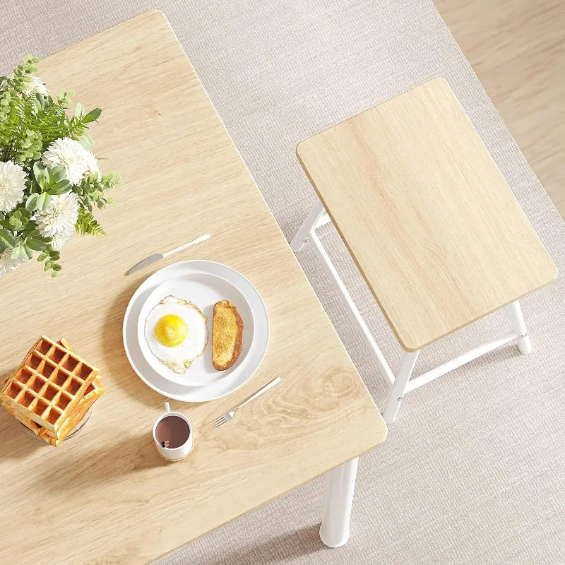 Hign-concerned Kitchen Table and Chairs Dining Set Metal