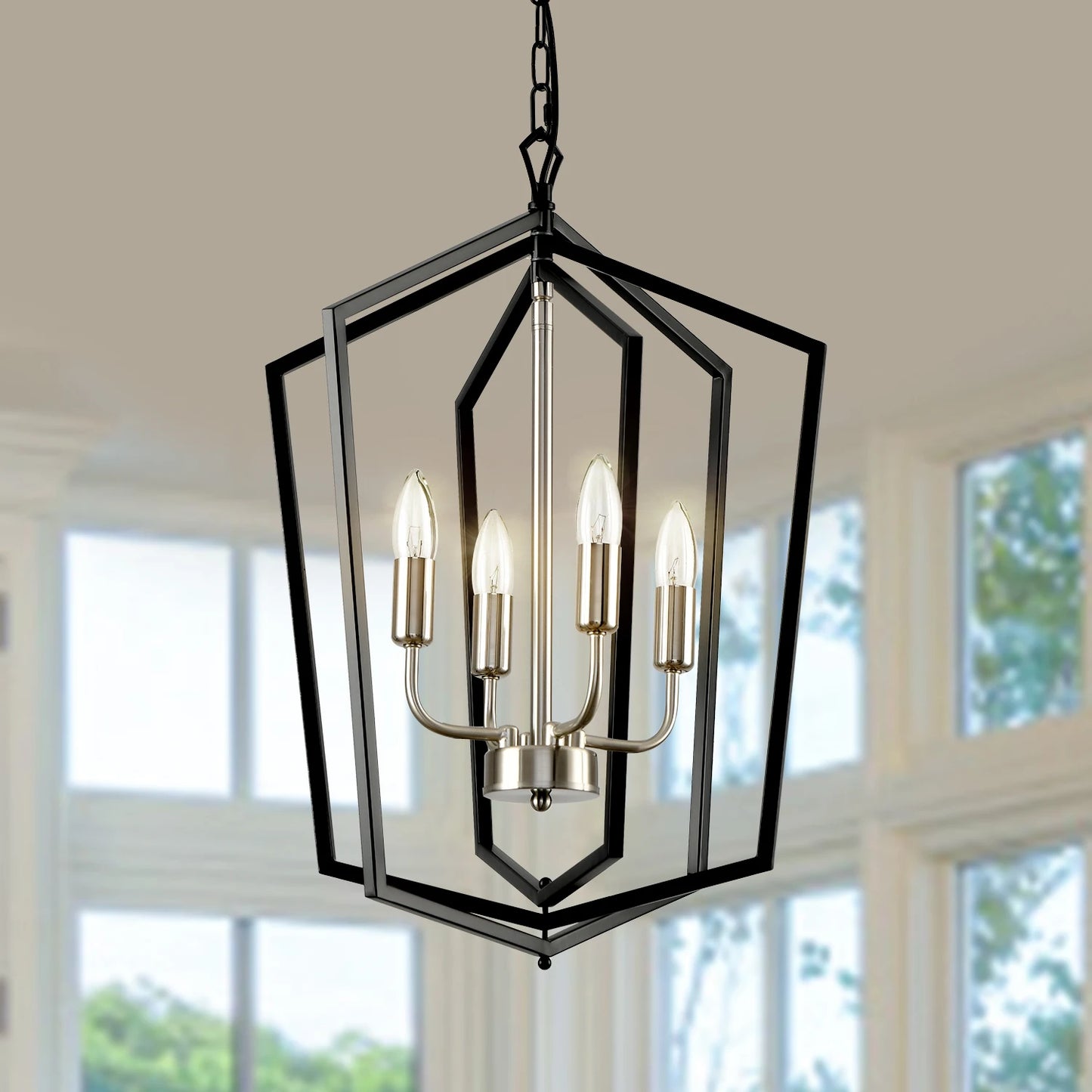 4 Light Luxury Chandeliers Industrial Pendant Lighting