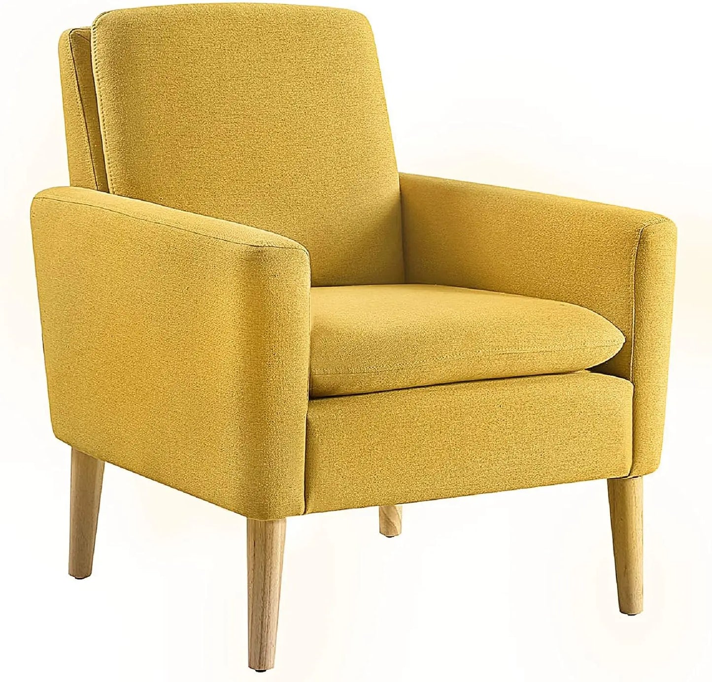 Accent Chair Set of 2 Mid Century Modern Upholstered Chairs