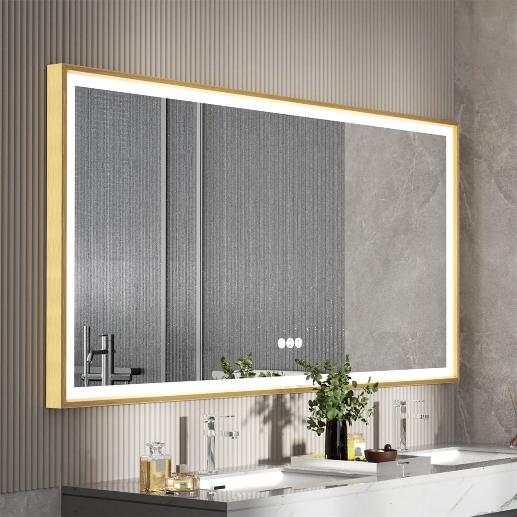 BORWART LED Mirror Aluminum Frame Anti Fog Dimmable Light