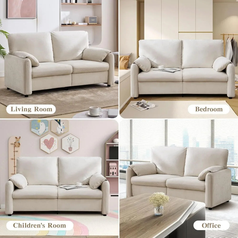 Oversized Armchair Loveseat 60 Wide for Living Room