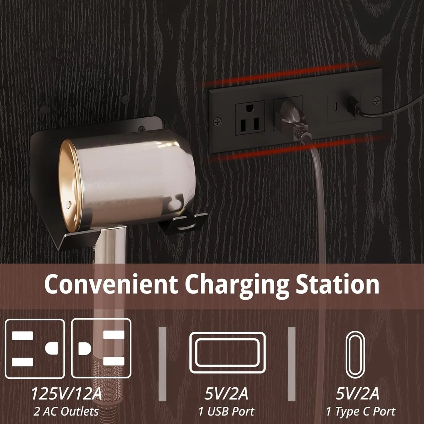 IRONCK Vanity Desk With Mirror And Lights Dressing Table