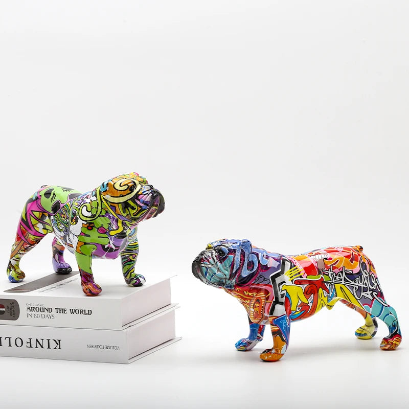 FLYuechun Ranan Bulldog Resin Ornament For Home Decor