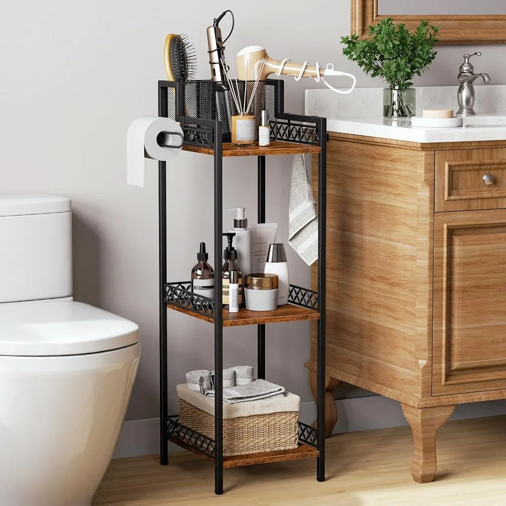 Hign-concerned Bathroom Shelf Organizer With Dryer Holder