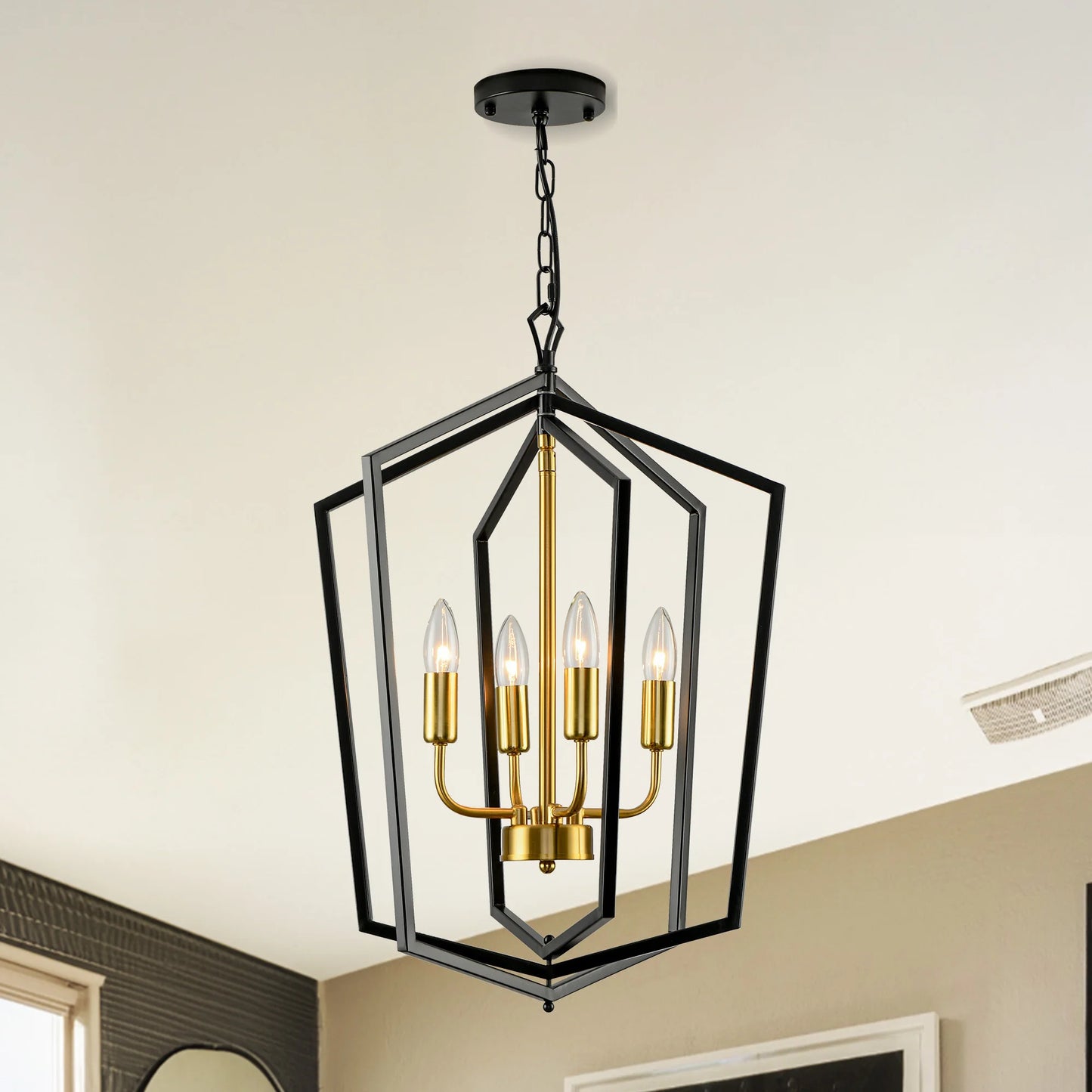 4 Light Luxury Chandeliers Industrial Pendant Lighting