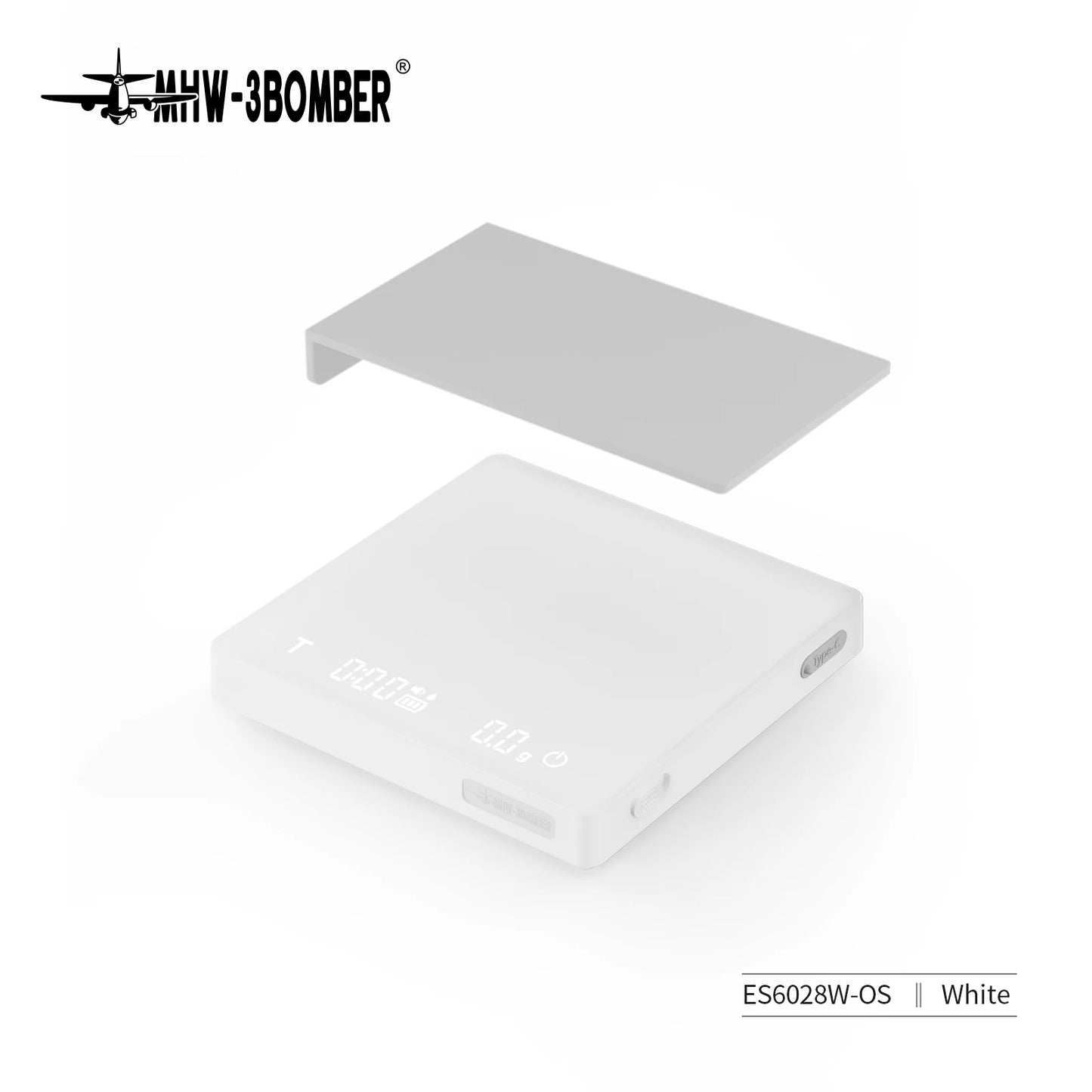 MHW-3BOMBER Rechargeable Digital Coffee Scale With Timer High Precision