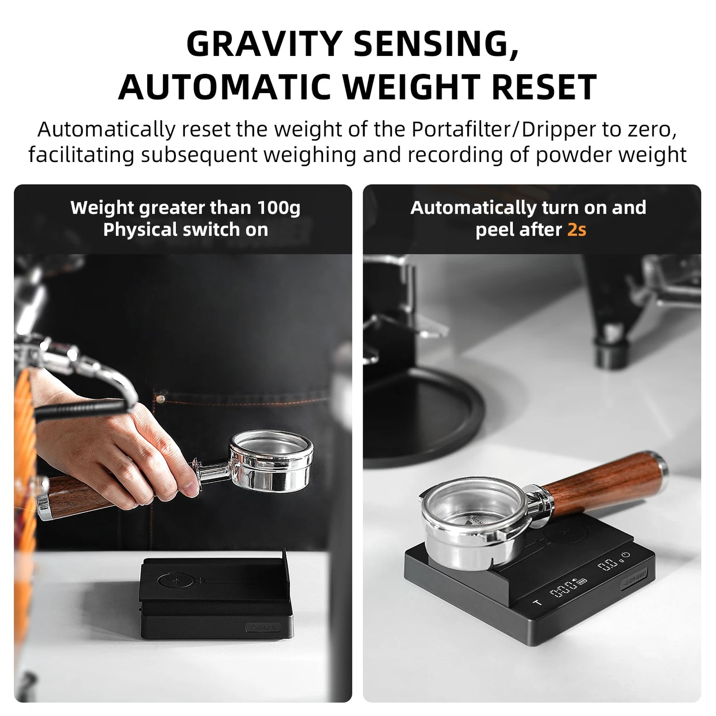 MHW-3BOMBER Rechargeable Coffee Scale Digital Kitchen With Timer 2kg Capacity