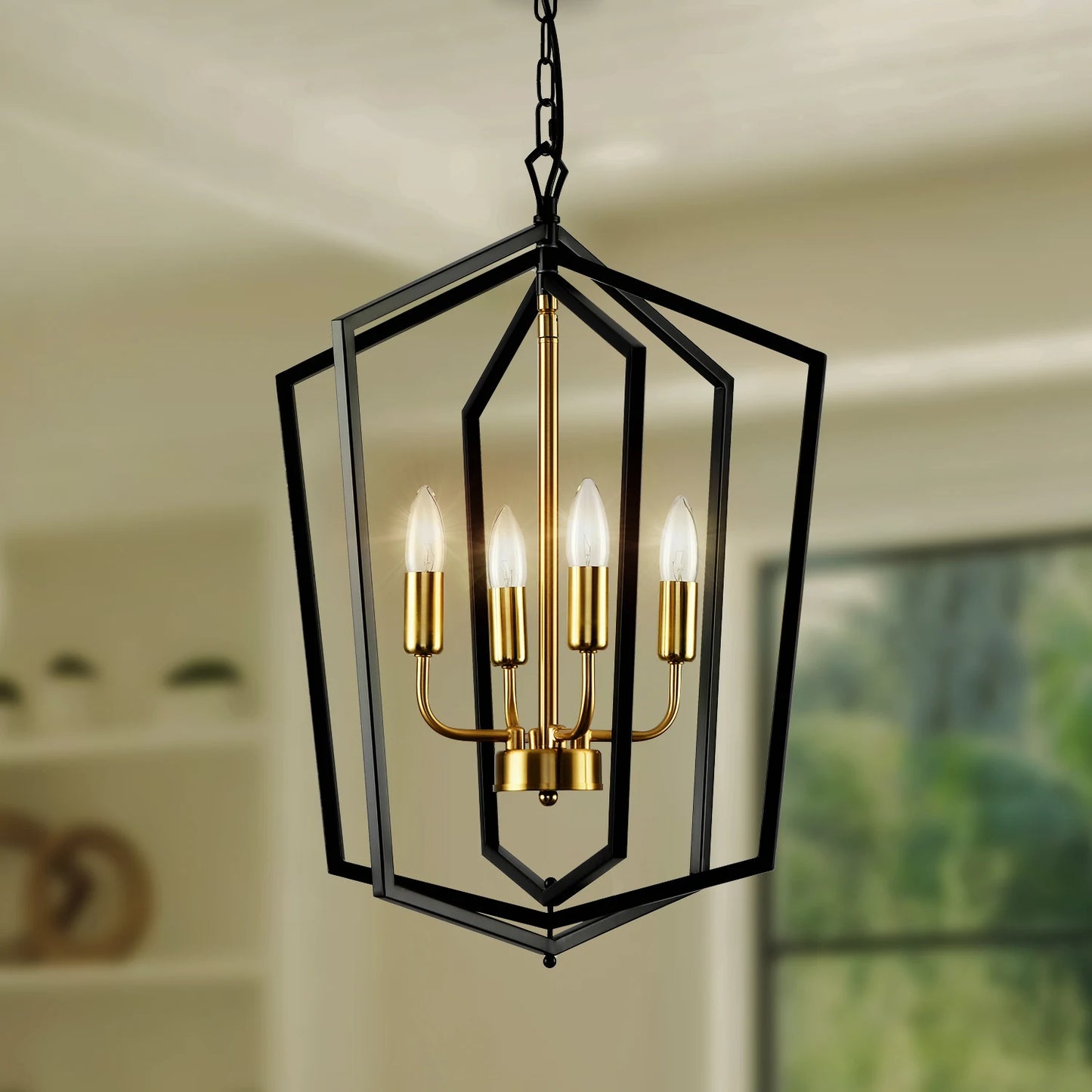 4 Light Luxury Chandeliers Industrial Pendant Lighting