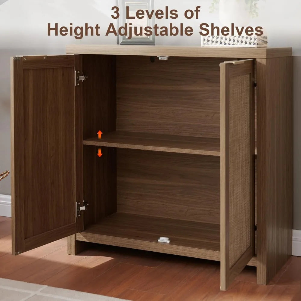 Hampstead Storage Set Rattan Sideboard 3 Doors 3 Drawers