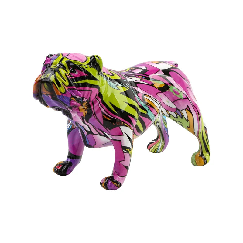 FLYuechun Ranan Bulldog Resin Ornament For Home Decor