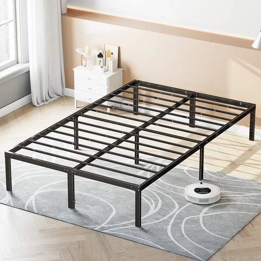 JHK Metal Bed Frame Platform Bed With Slat Support