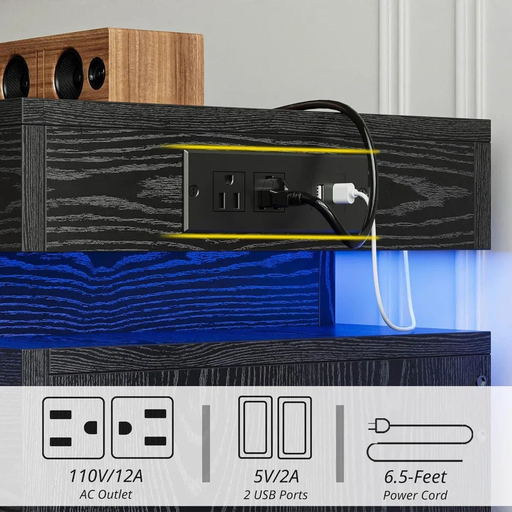 HUANZHUANG 6 Drawer Dresser Wood Bedroom Storage Chest