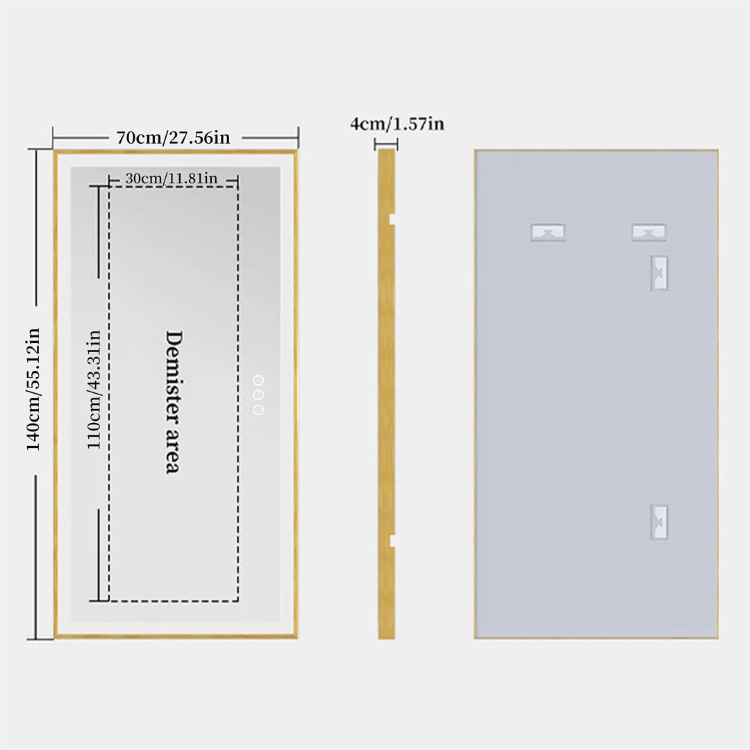 LUVODIC Fogless Smart Touch Full Body Dressing Mirror